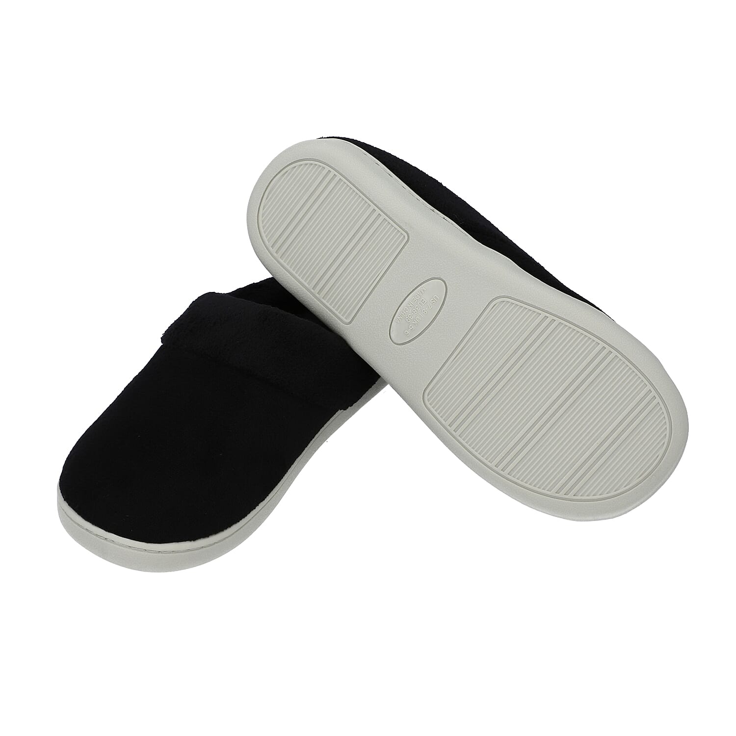 Memory Foam Home Slippers - Black