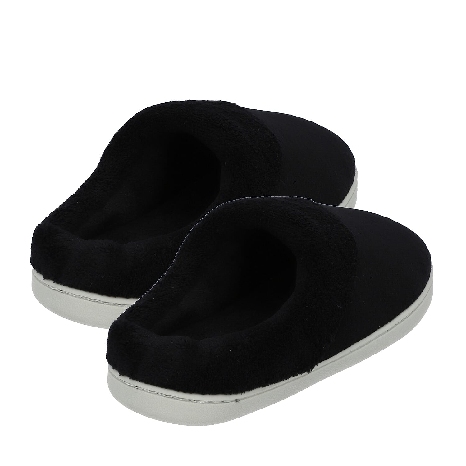 Memory Foam Home Slippers - Black