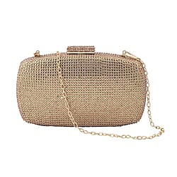 Black crystal Clutch Bag