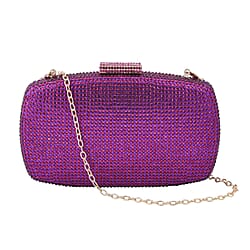 Black crystal Clutch Bag