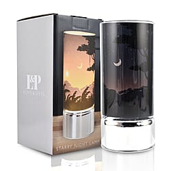 LED Tube Table Lamp (Battery Powered, 2 x AA Batteries (Not Included)