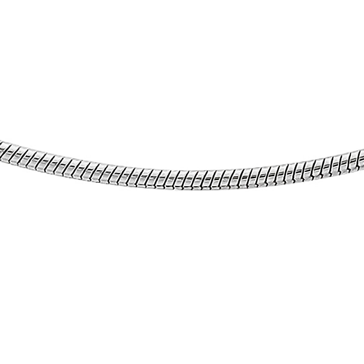 Sterling Silver Round Snake Chain (Size - 22)