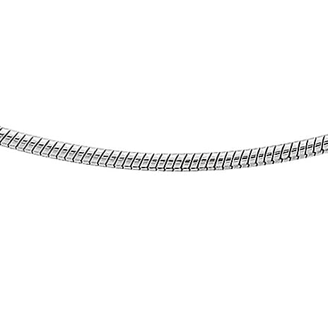 Sterling Silver Round Snake Chain (Size - 22)
