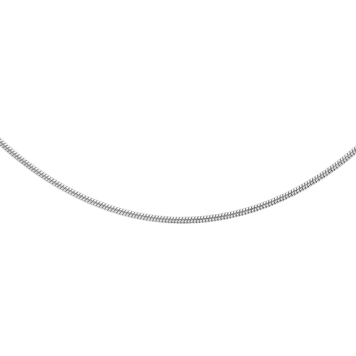 Sterling Silver Round Snake Chain (Size - 22)