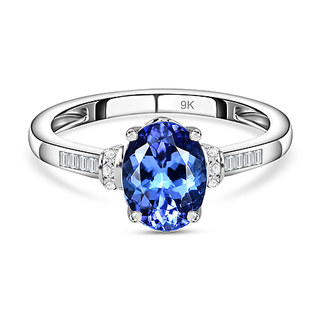 White Gold Tanzanite Rings At Lowest Prices in UK | TJC