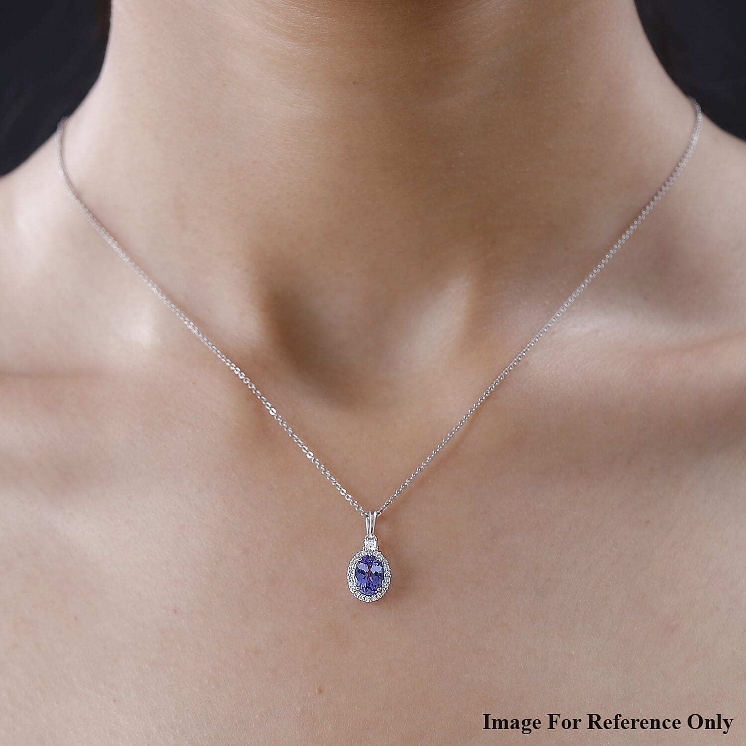 White gold sale tanzanite pendants