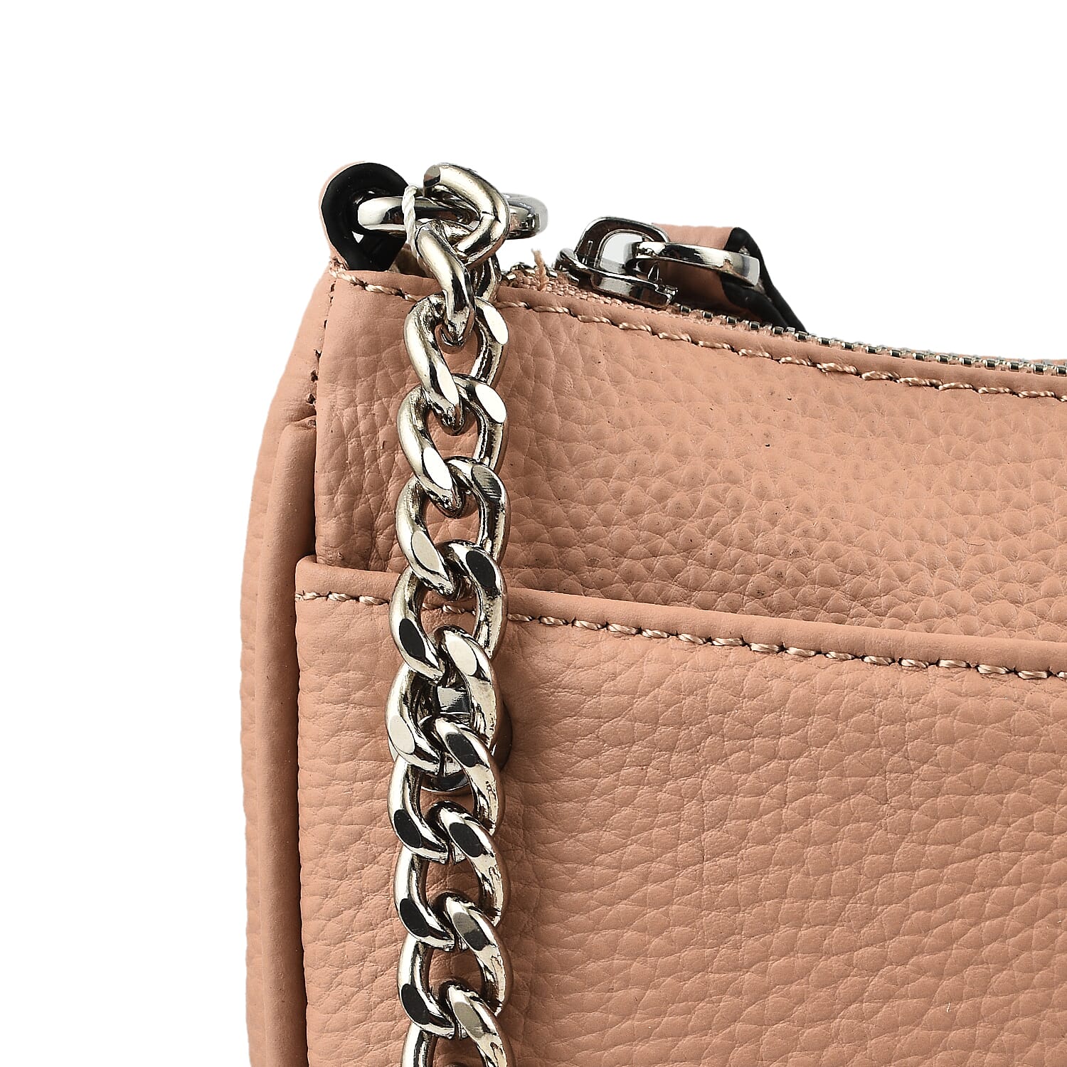 KTD by KenzoTakada Leather Shoulder Bag - Nude