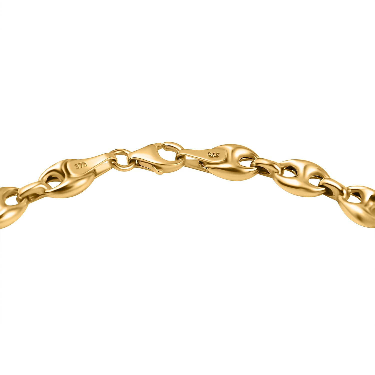 Hatton Garden Closeout Deal - 9K Yellow Gold Mariner Bracelet (Size - 7.5), Gold Wt. 5.00 Gms