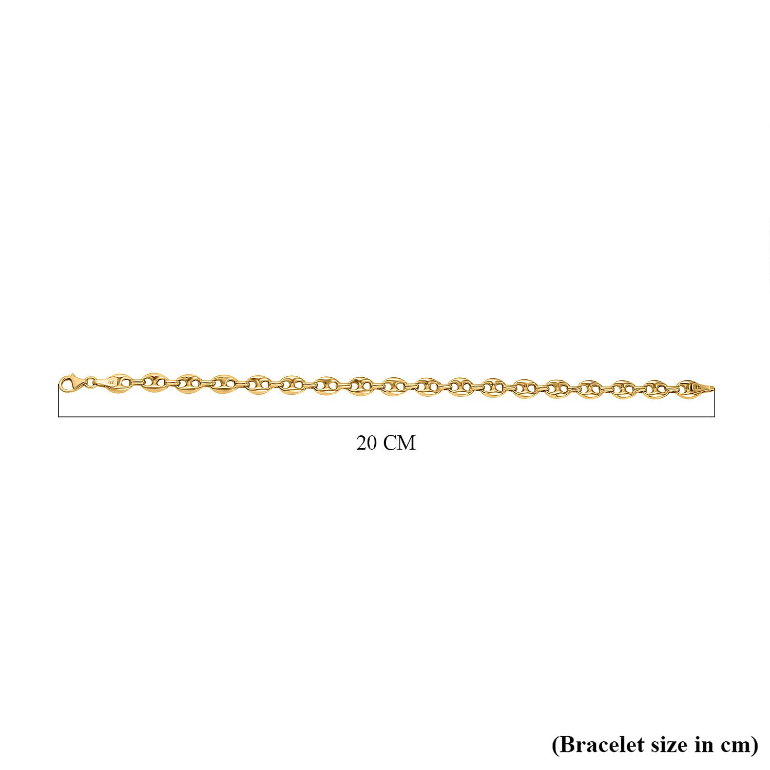 Hatton Garden Closeout Deal - 9K Yellow Gold Mariner Bracelet (Size - 7.5), Gold Wt. 5.00 Gms