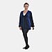 Luxury Velvet V-Neck Blouse - Black
