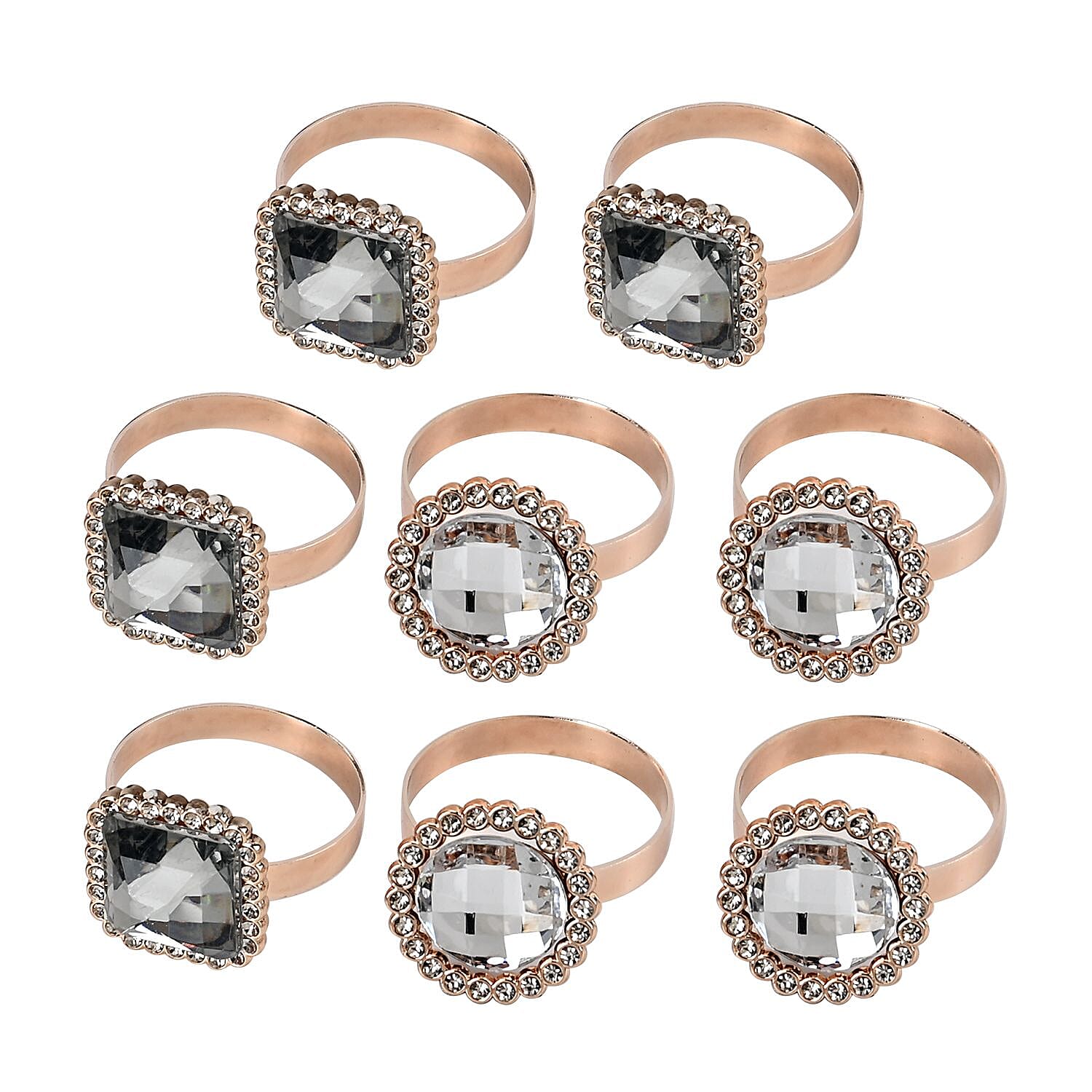 Set of 8 Napkin Rings