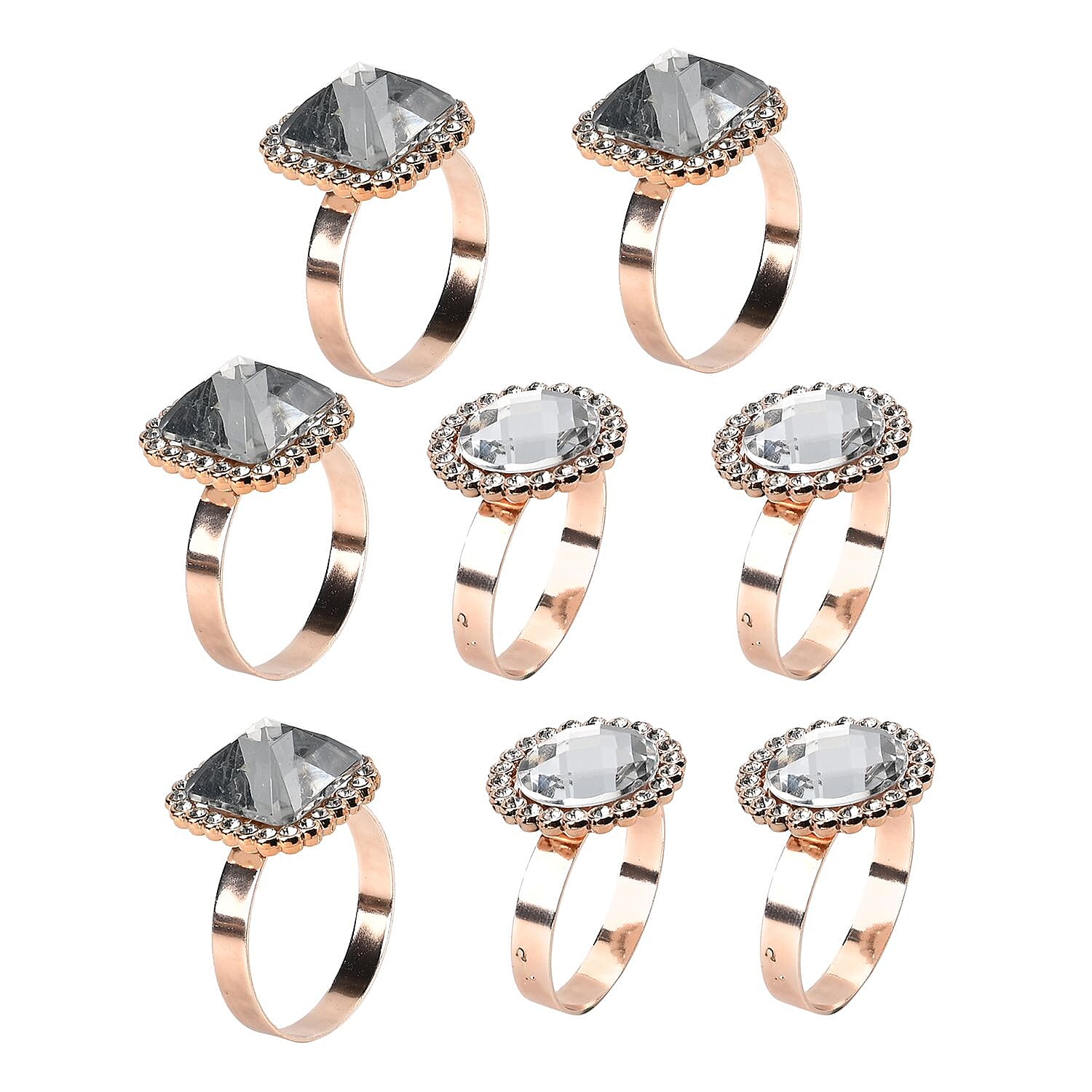 Set of 8 Napkin Rings