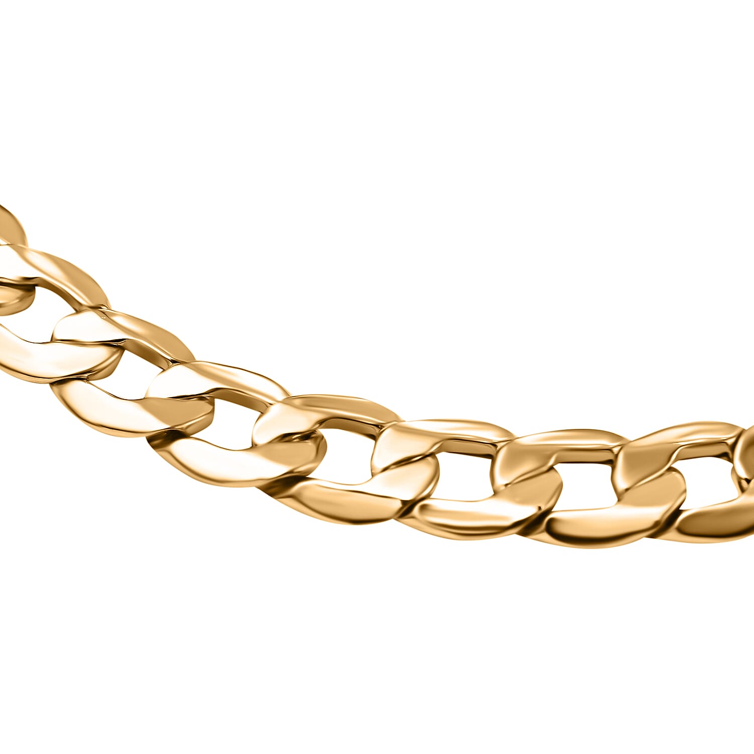 Hatton Garden Closeout- 18K Yellow Gold Curb Bracelet (Size - 8.5), Gold Wt. 6.30 Gms