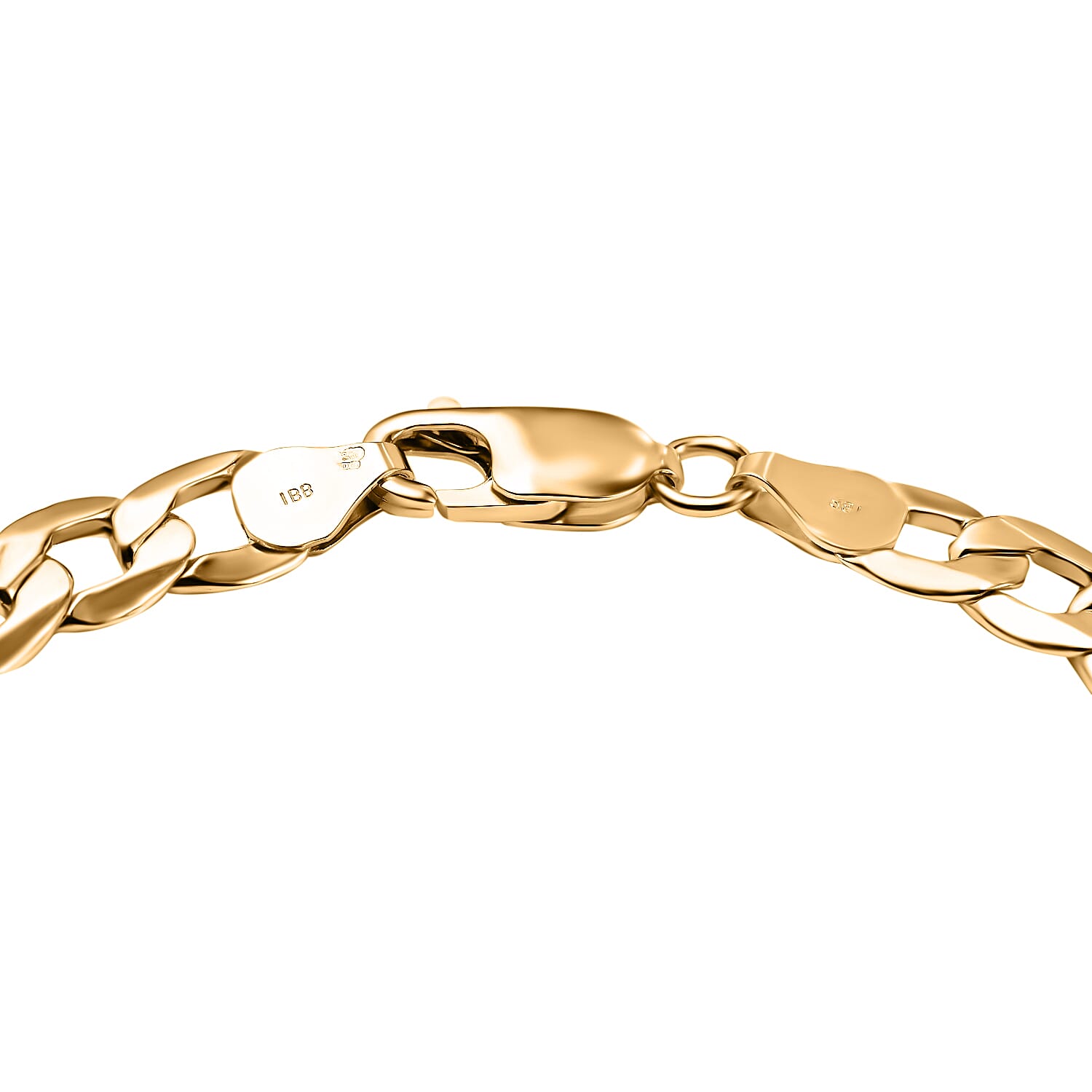 Hatton Garden Closeout- 18K Yellow Gold Curb Bracelet (Size - 8.5), Gold Wt. 6.30 Gms