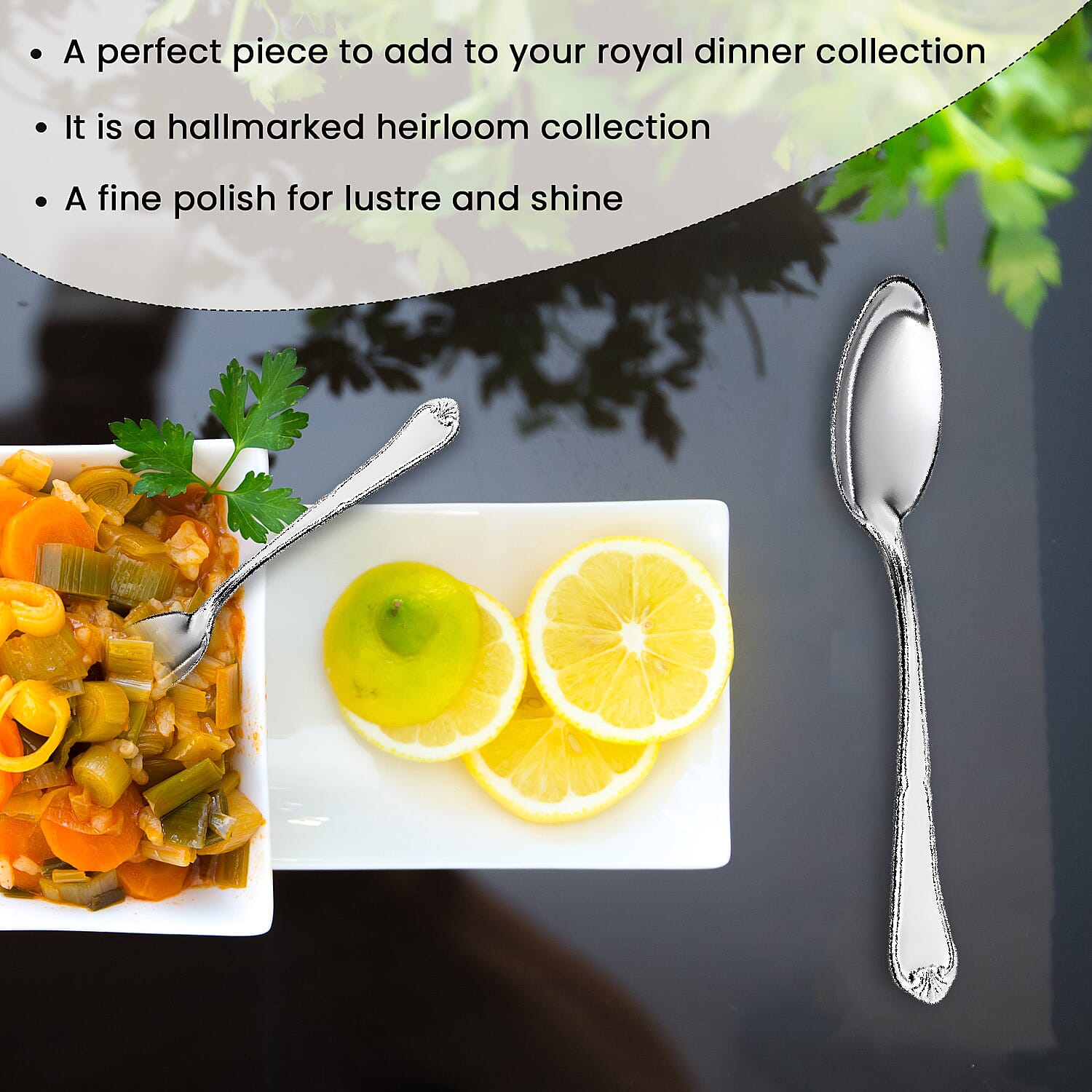 Five Star Close Out - Hallmarked 925 Sterling Silver Spoon (5 Inch), Silver Wt. 21.40  Gms