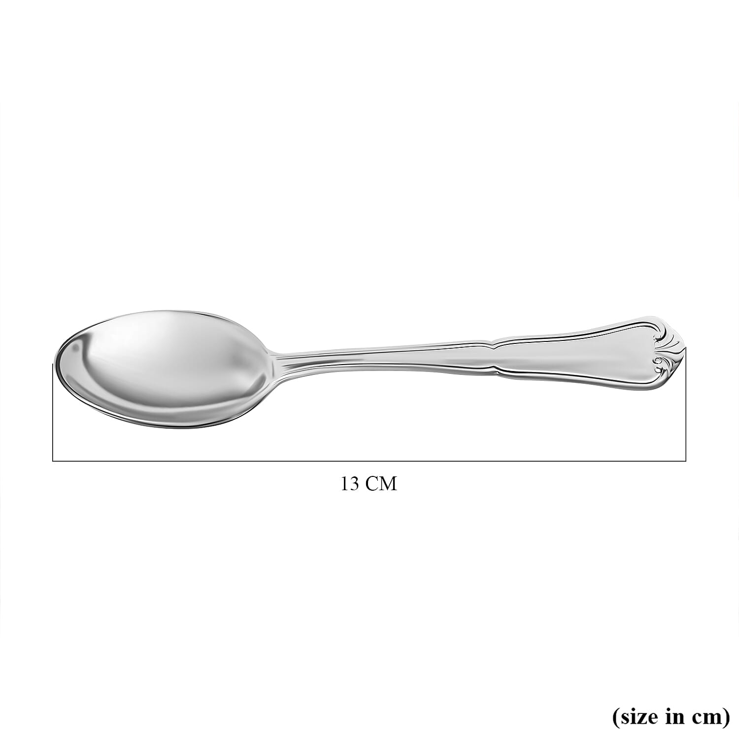 Five Star Close Out - Hallmarked 925 Sterling Silver Spoon (5 Inch), Silver Wt. 21.40  Gms