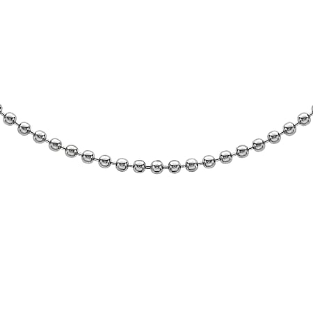 Sterling Silver 2mm Ball Chain 16 Inch