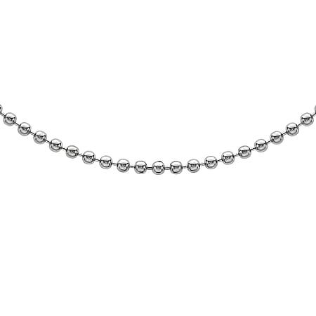 Sterling Silver 2mm Ball Chain 24 Inch
