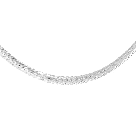 Sterling Silver 2.5mm Oval Herringbone Chain 18 Inch Sterling Silver 2.5mm Oval Herringbone Chain 18 Inch