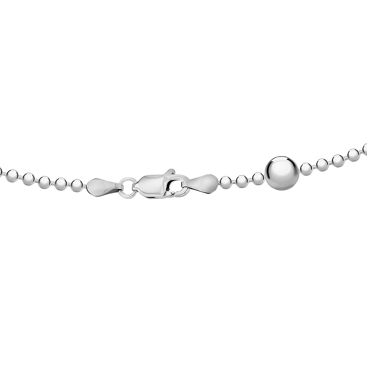 Sterling silver ball on sale chain necklace 16 inch