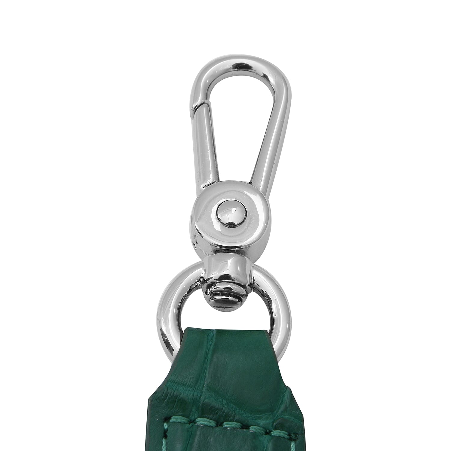 Close Out Deal - Exotic Crocodile Skin Tote Bag with Tassel (24x17x9Cm) - Green