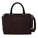 RIVER Genuine Crocodile Leather Bag with Zipper Closure - Black