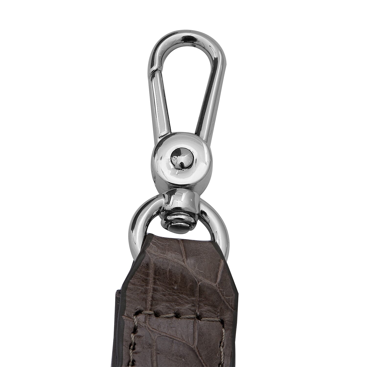 RIVER 100% Genuine Crocodile Leather Bag with Zipper Closure (Size 25x21x11Cm) - Taupe Green