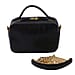 RIVER Genuine Crocodile Leather Bag with Shoulder Chain Strap - Black