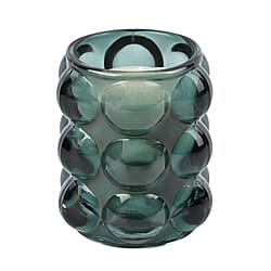  The 5th Season Coloured Glass Aromatherapy Scented Wax Candle (Patchouli & Amber) - Red