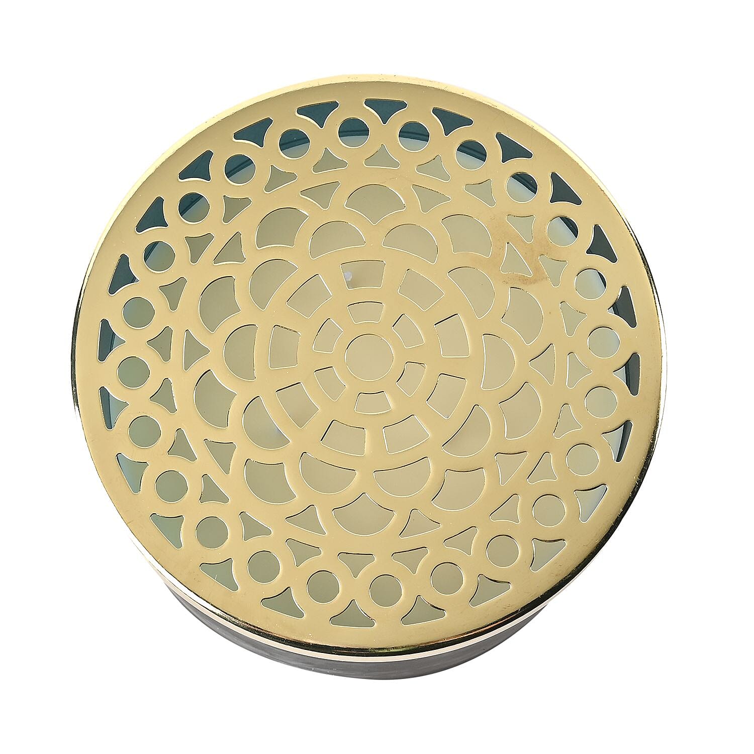  The 5th Season Frosted Glass Aromatherapy Scented Wax Candle with Lid (Vanilla) - Blue - 46 Hrs