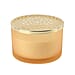 The 5th Season Frosted Glass Aromatherapy Scented Wax Candle with Lid - Yellow 650g
