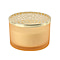 The 5th Season Frosted Glass Aromatherapy Scented Wax Candle with Lid (Sugar Raspberry) - Yellow - 46 Hrs Burn Time