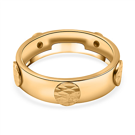 Maestro Collection - 9K Yellow Gold Circular Station Ring