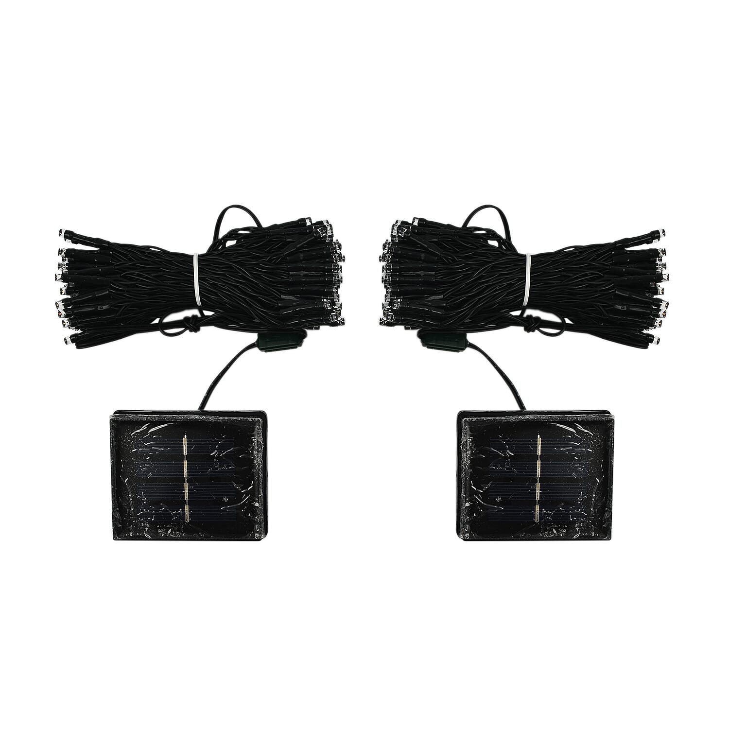 Pack of 2 - 100 LED Solar String Lights (Length - 10m) - Multicolour