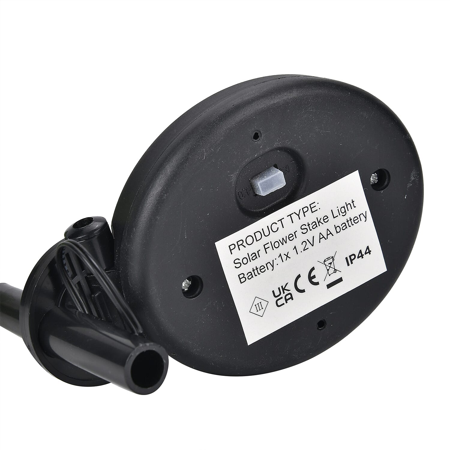 Calla Lily Solar Lamp with 4pcs RGB LEDs - Yellow