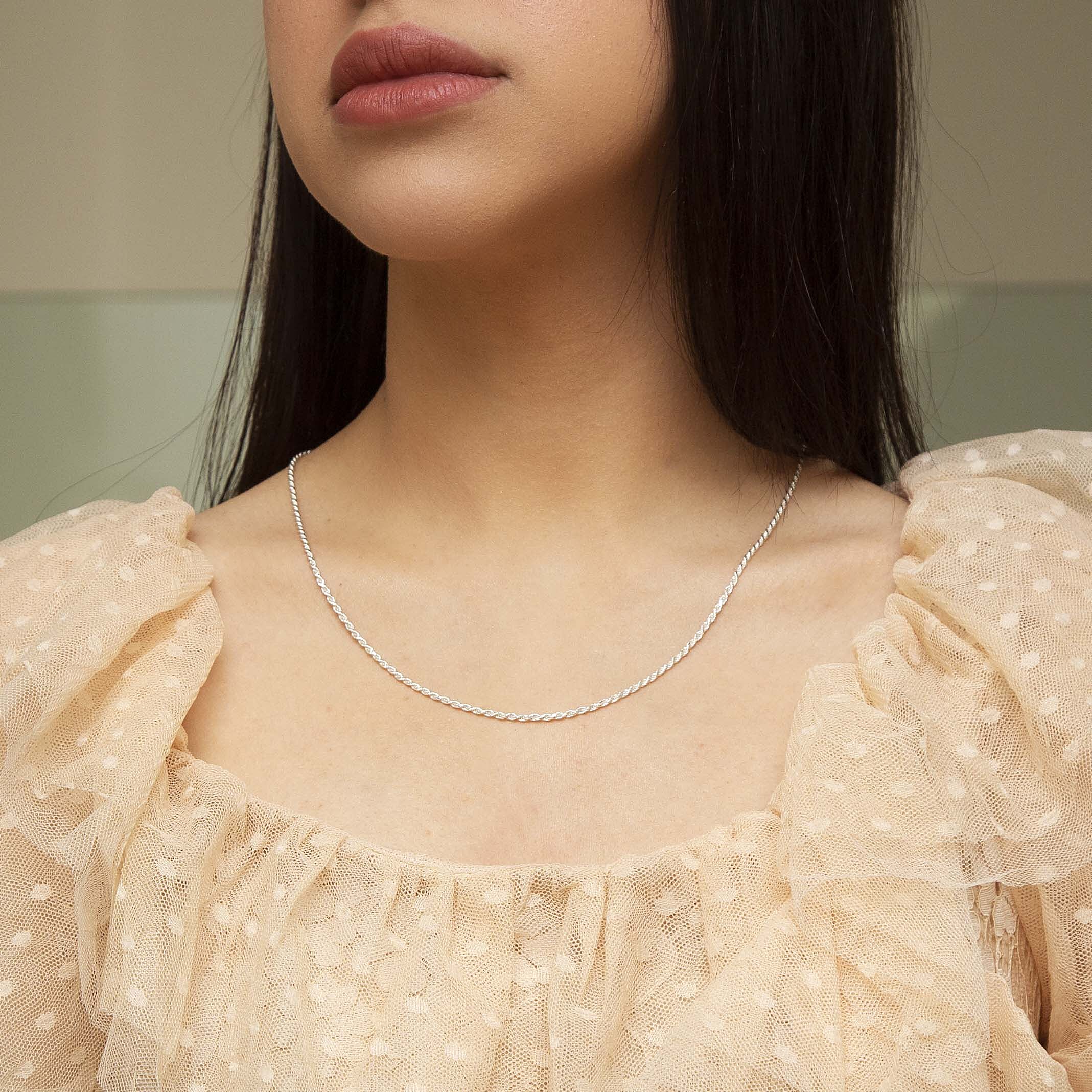 Sterling Silver Chain (Size - 20),  Silver Wt. 6.5 Gms