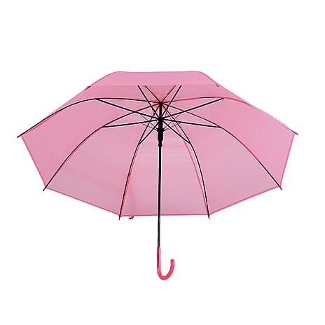 Value Buy Deal - Semi Automatic Frosted Umbrella - Pink