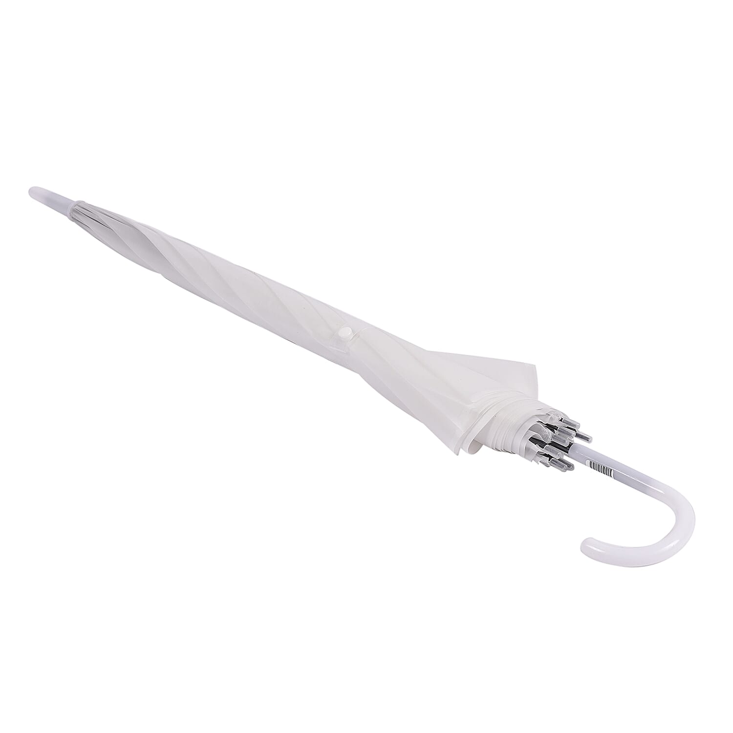 Semi Automatic Frosted Umbrella - White