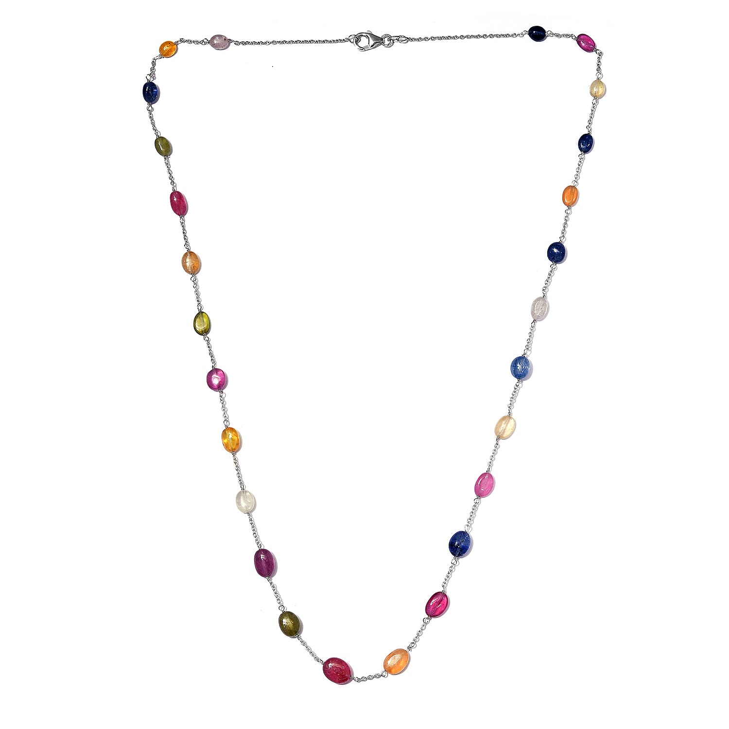 Sterling silver sapphire on sale necklace