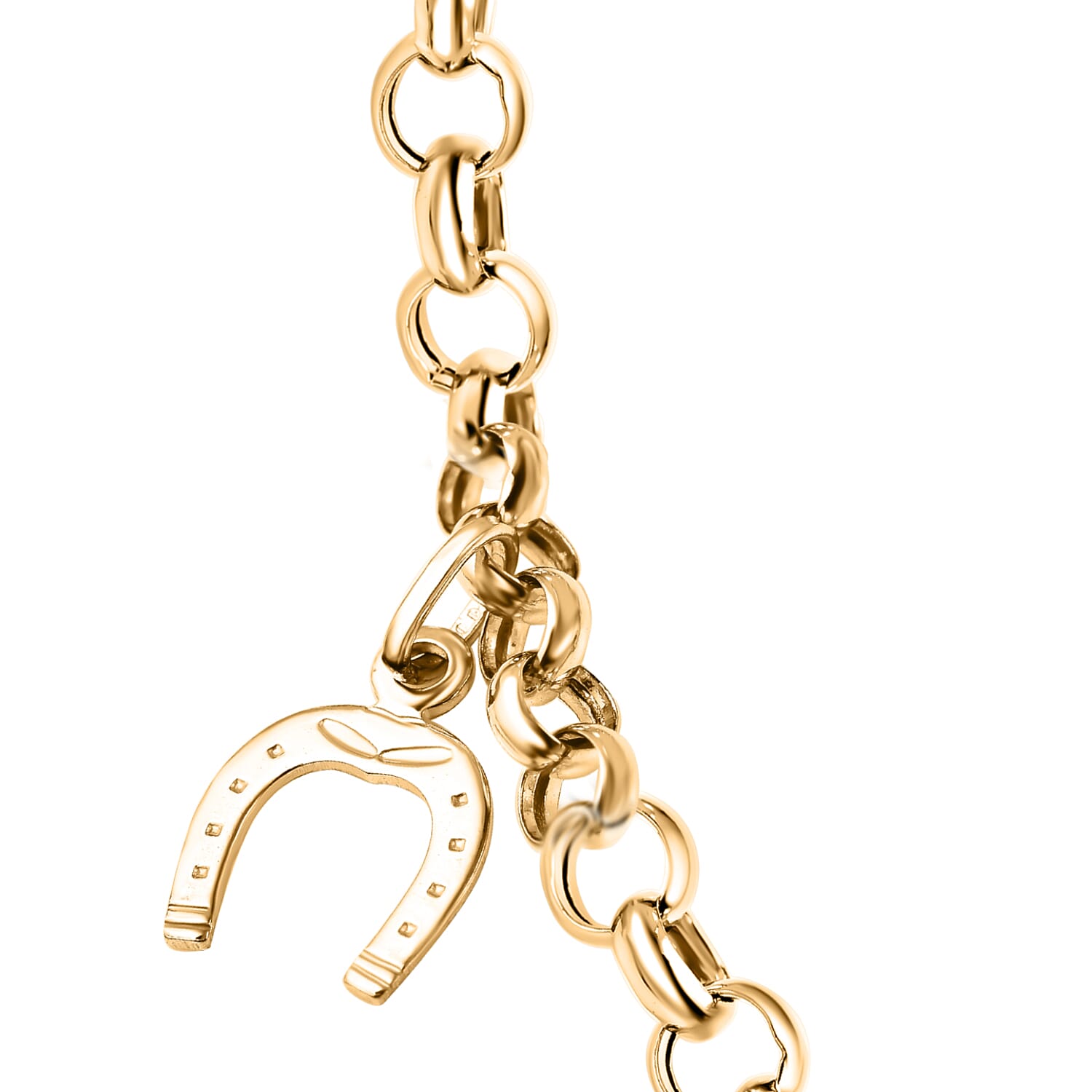 Designer Inspired- 9K Yellow Gold Charm Bracelet (Size - 7), Gold Wt. 4.20 Gms