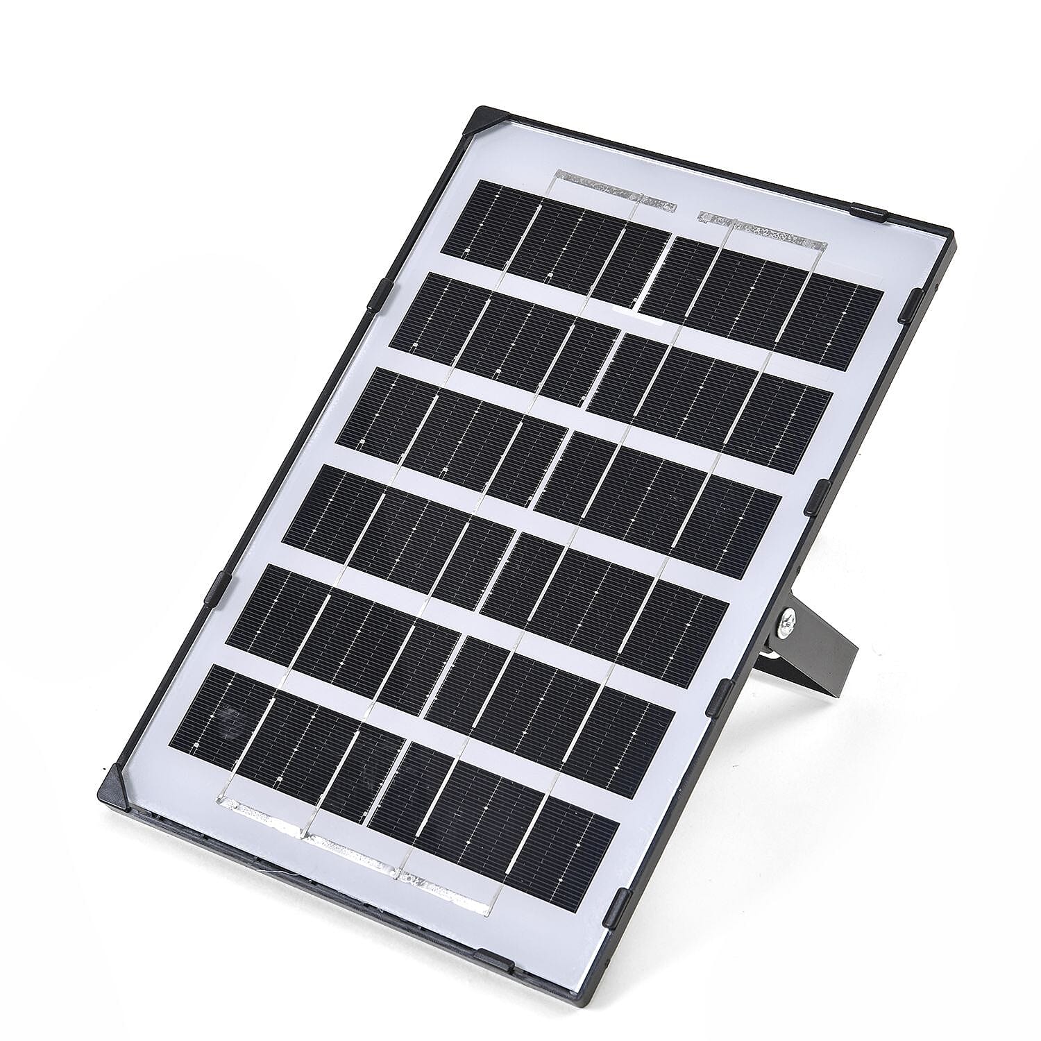 100% Energy Saving IP67 Water resistant Solar Light (144 LEDs) with Solar Panel and Remote Control - Black & Silver
