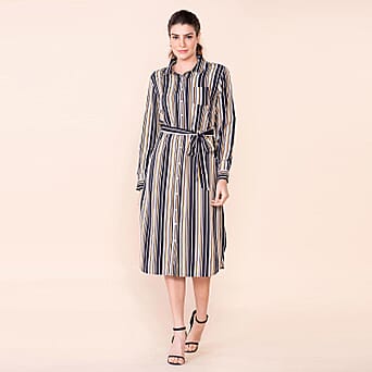 https://tjcuk.sirv.com/Products/76/0/7603160/TAMSY-Striped-Pattern-Women-s-Dress-Black-and-Stone_7603160.jpg?w=342&h=342