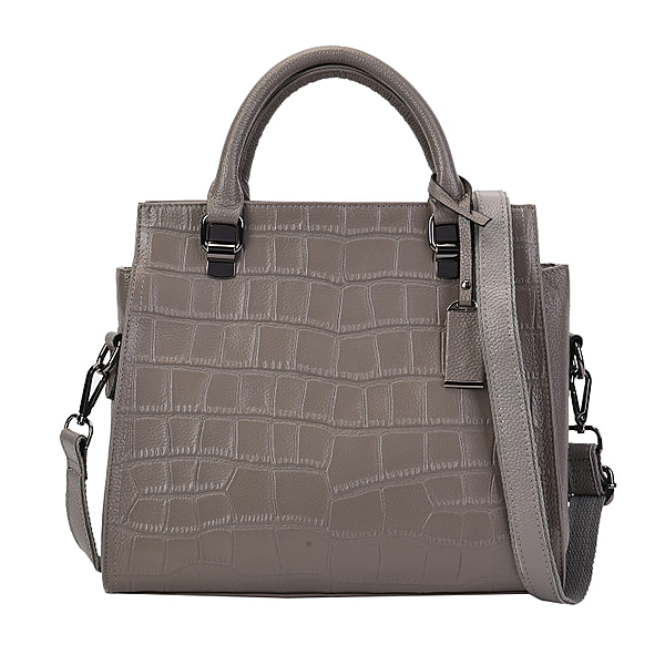 La Marey 100% Genuine Leather Stone Embossed Pattern Convertible Bag ...