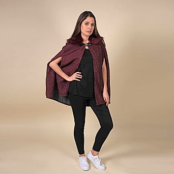 https://tjcuk.sirv.com/Products/76/0/7603509/TAMSY-Faux-Fur-Collar-Womens-Cape-Burgundy_7603509_2.jpg?w=342&h=342