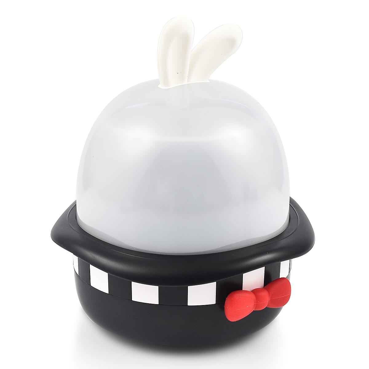 Rechargeable Magic Rabbit Projector Night Light with Rotating Projection Lamp Music with Remote Control - Timer Function (Black)