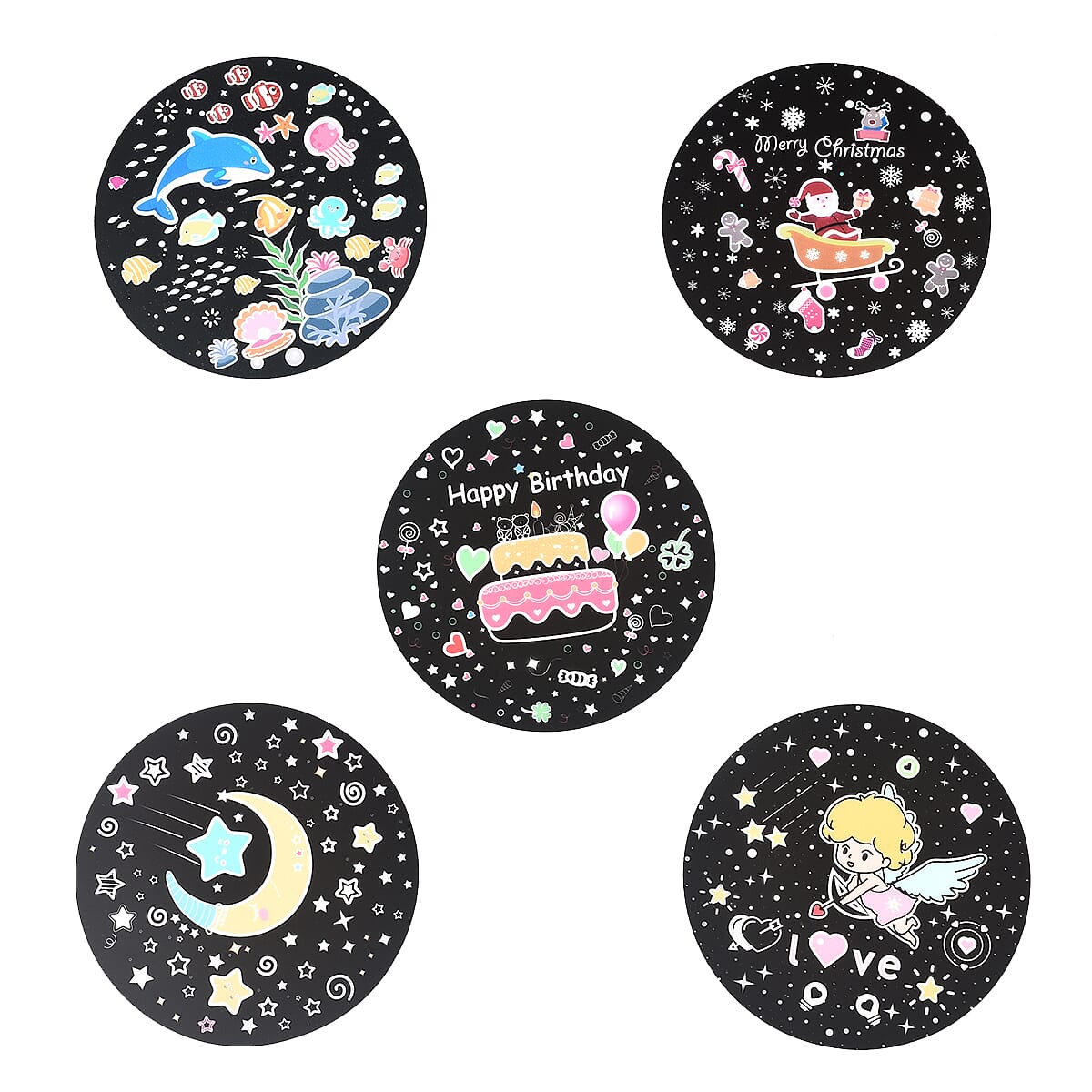 Rechargeable Magic Rabbit Projector Night Light with Rotating Projection Lamp Music with Remote Control - Timer Function (Black)