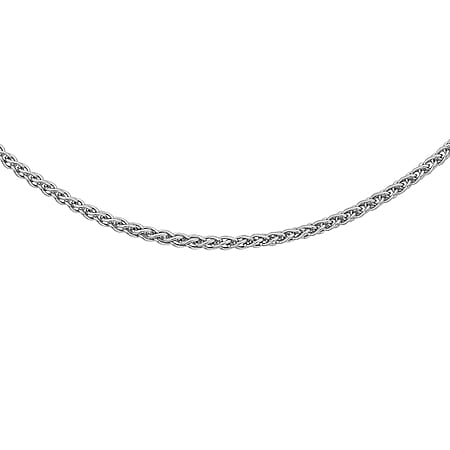 Sterling Silver Spiga Chain 20 Inch