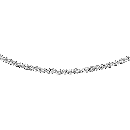Sterling Silver Spiga Chain 24 Inch