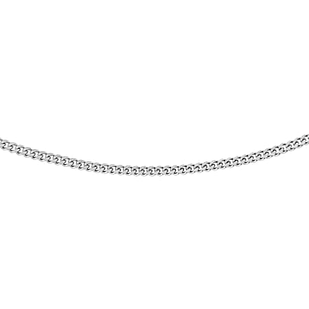 Sterling Silver Adjustable Panza Curb Chain 14 Inch - 16 Inch