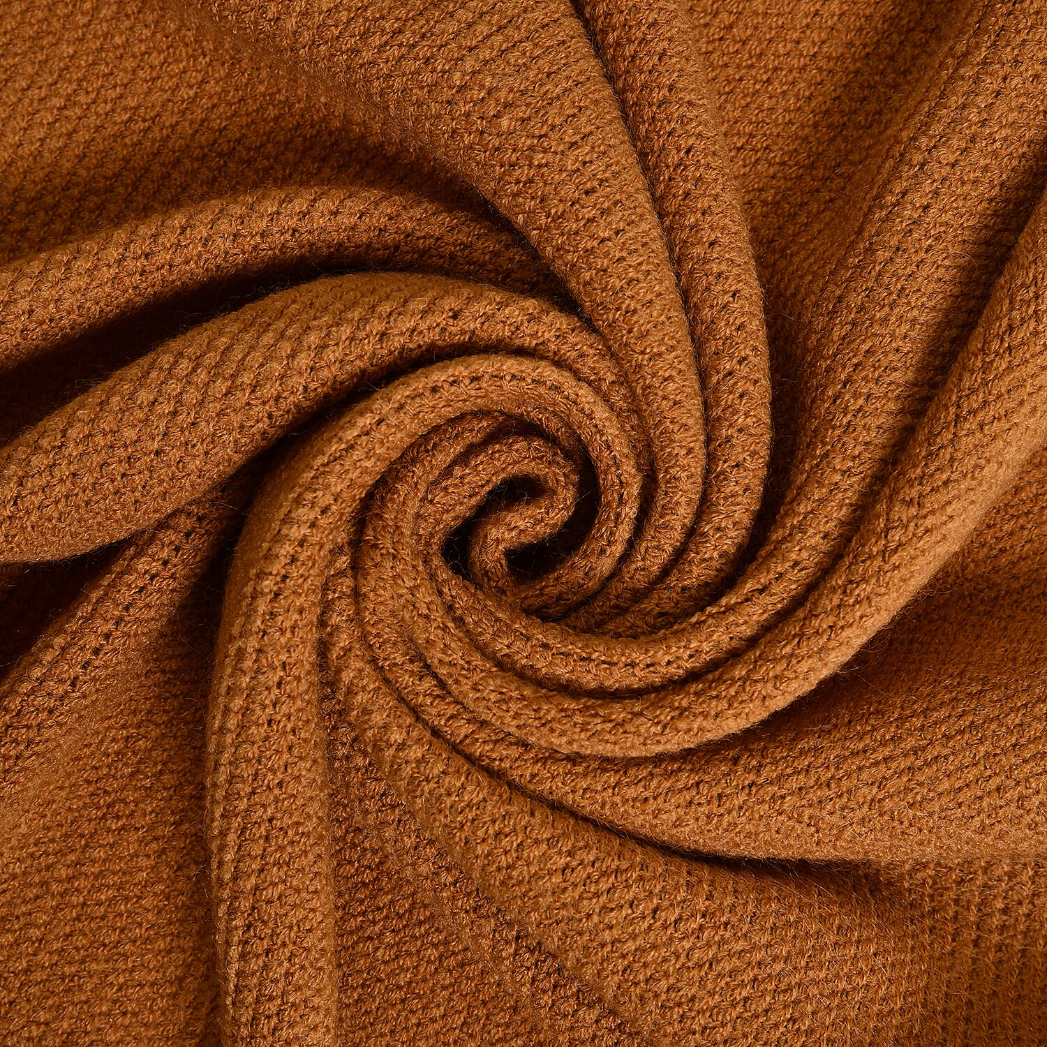 Knit Scarf100% Acrylic color - Brown